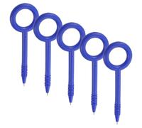 Angoily 5pcs Flexible Safety Pen Nonlethal Balloon Tip, Soft Bendable Tpe Material Ballpoint Pens for Prison Interviews and Correctional Environments, Refillable and Safe for Use