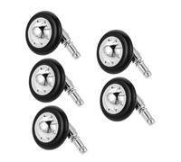 Angoily 5pcs Hardware Caster Wheels Swivel Caster Wheels for Chair for Office Chair Silver
