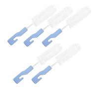 Angoily 5pcs Hearing Aid Cleaning Brush Set Portable Maintenance Tube Brush Comfortable to Hold Nylon Plastic for Hearing Aid Cleaning Accessories Suitable for Those Who Need