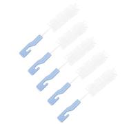 Angoily 5pcs Hearing Aid Cleaning Tube Brush Practical Cleaning Brush Comfortable to Hold Portable Nylon and Plastic Hearing Aid for Those Who Need Maintenance