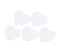 Angoily 5Pcs Heart Shaped Oil Painting Canvas Panels Artist Boards for Acrylic and Oil Paints Students and Painters Creative Sketching Drawing Accessory