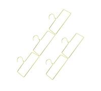 Angoily 5pcs Iron Clothes Hangers Creative Chic Fashion Hangers Convenient for Hanging Scarf Towel Tie Not Easily Broken Suitable for Homes and Laundries