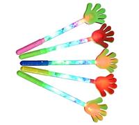 Angoily 5Pcs Luminous Five-Finger Hand Clappers for, Flashing Cheer Props and Cheering Tools, Interactive Light-Up Clap Hands for Concerts and Parties