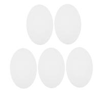 Angoily 5pcs Oval Canvas Frames for Oil and Acrylic Painting Sturdy Cotton Canvas Boards for Beginners Artistic Oval Shape Painting Supplies for Art Lessons and Home Decor