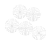 Angoily 5pcs Portable Pickle Jar Press Plates Fermentation Weights for Home Kimchi Sauerkraut Vegetable Fermenting Food-safe Plastic Mesh Press Tool
