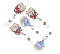 Angoily 5Pcs Retractable Badge Reel Holder with Secure Clip Soft Name Tag Holders for Nurses Doctors Security Staff Convenient Id Card Access for Work and Office