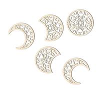Angoily 5Pcs Rustic Moon Phase Wall Art Hanging Decor Moon Cycle Craft for Bedroom Bed Decor and Wall Decorations