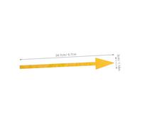 Angoily 5pcs Self Adhesive Reflective Arrow Decals Directional Mailbox Stickers Outdoor Navigation Signs High Visibility Weatherproof Yellow Markings for Wall