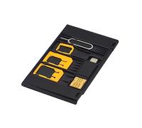Angoily 5pcs Sim Adapter Set with Otg Reader Compatible with Micro and Nano Sim Cards Portable Phone Tool Kit Random Colors for Use