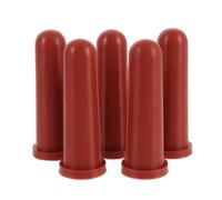 Angoily 5pcs Small Animal Milk Drink Nipples for Goat and Lamb Bottles, Rubber Livestock Feeding Teats for Puppy, Kitten, Rabbit Nursing and Orphaned Pet Care