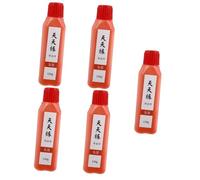 Angoily 5pcs Traditional Chinese Calligraphy Ink Bottle for Brush Pen Stable Color Fade Resistant Ink for Painting Writing and Chinese Couplets for Art and Craft