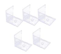 Angoily 5pcs Transparent Double Disc CD Jewel Cases Standard Plastic Media Storage Holder with Secure Interlocking Design Scratch-Resistant CD DVD Storage Boxes for Organizing and