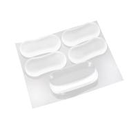 Angoily 5pcs Transparent Silicone Toilet Cushioning Pads Non-Skid Toilet Gaskets with Strong Adhesive Anti-Collision Bumper for Quiet Seat Use in Homes Hotels Schools
