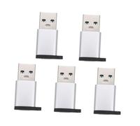 Angoily 5pcs USB Type C Female to USB Male Adapter Converter for Car Charger Laptop Scratch Compact Lightweight Design for Data Transfer and Charging