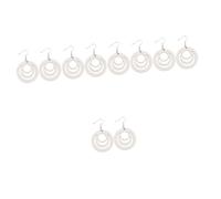 Angoily 5sets DIY Sublimation Earring Blanks Double Sided Printable Heat Transfer Blanks with Hooks for Handmade Jewelry Crafts for Personalised and Decorations 30pcs*5