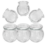 Angoily 6 Pcs Cupping Glass Therapy Device Cups Vacuum Therapy with Good Penetrating Effect Big Drawing Strength for Neck and Soles of The Feet Relaxation and Relief
