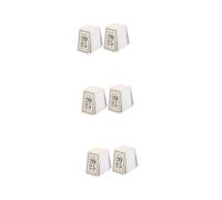 Angoily 6 pcs Mini Desk Calendar Retro Narrative Poetry Series Compact Standing Calendar for Home Office Sturdy Elegant Design Small Desktop Decor