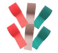 Angoily 6 Rolls Vibrant Crepe Paper Streamers for Party Decorations DIY Craft Supplies in Bright Red Christmas Green Rose Gold for Garlands Classroom Festival Hanging Decor