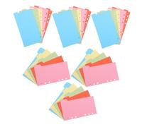 Angoily 6 Set Tabbed Binder Dividers Ring Binders Plastic Section Separators with Tabs Vibrant Horizontal Vertical Index Pages for Students Teachers Office Home and Planners