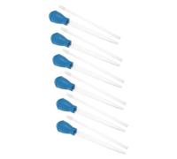 Angoily 6 Sets Manual Fish Tank Cleaning Vacuum Kit with Mini Aquarium Gravel Siphon and Blue Short Extension Tube, Practical Aquarium Sand Cleaner for Home Water Changing and Maintenance