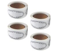 Angoily 600Pcs Removable Mason Jar Labels Stickers, Self-Adhesive Write-On Food Storage and Meal Prep Bottle Labels, Oval Blank Canning Packaging Stickers for Pantry and Container