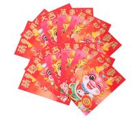 Angoily 60pcs Dragon Year Red Envelopes Paper Money Bags with Blessing Words Thick Creative Red Packets for Year Festival Gifts and Celebrations