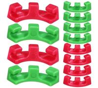 Angoily 60pcs Low Pressure Plant Bending Clips Red and Green Plant Growth Clamps for Stem Training and Branch Support in Gardening