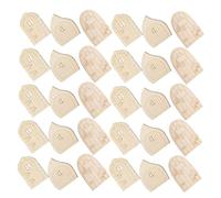 Angoily 60pcs Unfinished Wood Fairy Doors for Garden Trees DIY Craft Kit Miniature Elf House Accessories Beige for Creative Coloring and Home Decoration