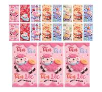 Angoily 60pcs Vietnamese Red Money Envelopes for Lunar Year Paper Red Packets with Year the Sheep Theme Protect Cash and Large Family Reunions