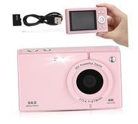 Angoily 64gb Retro Digital Camera for Teens Point-and-shoot Memory Vintage Photo Camera for Indoor Outdoor Photography Lightweight Compact Design