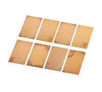 Angoily 64pcs Vintage Stationery Paper Kraft Writing Letter Paper with Elegant Antique Retro Patterns for Thank You Notes Poems Greetings and Invitations