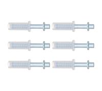 Angoily 6pcs 3/8” Metal Bi-fold Door Top Pivot Hinges, Folding Closet Door Repair Hardware for Sliding Pantry Closet Systems, Hidden Spring-Loaded Pivot for Noise Reduction and Stability