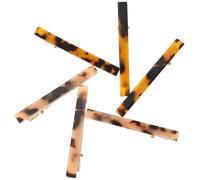 Angoily 6Pcs Acetate Hair Barrettes Leopard Print Makeup Clips for Women Hair Styling Sectioning 3 Beige 3 Tortoiseshell for Salon and Daily Use