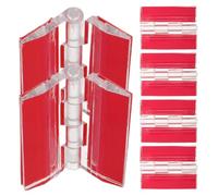 Angoily 6pcs Acrylic Self Adhesive Continuous Piano Hinge 45mm, Folding Hinge for DIY Boxes, Display Stands, Cabinet and Personal Use