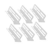 Angoily 6pcs Adjustable Refrigerator Divider Plates Plastic Fridge Organiser Partitions for Efficient Space Management and Stable Storage in All Fridge Models