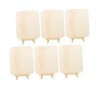 Angoily 6PCS Blank Drawing Boards Wooden DIY Coloring Boards for Art Projects and Graffiti Practice Fine Polished Wooden Painting Suitable for Kindergarten and Home Decoration