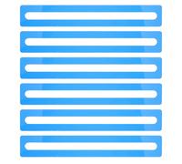 Angoily 6pcs Blue Guided Reading Strips for Dyslexia Student Reading Line Trackers and Bookmark Guides and Adults Educational Aid