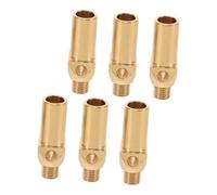 Angoily 6pcs Brass Gas Jet Nozzles for Grills and Camping Durable Hose Adapter for Gas Burners High Precision Fitting for Grill Regulators Mining and Furnace Applications