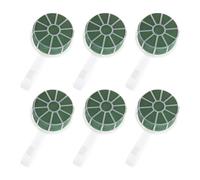 Angoily 6pcs Bridal Bouquet Holder with Floral Foam Base Plastic Posy Grip Handle for Secure Silk and Fresh Flower Arrangements Lightweight and Reusable Wedding Flower Accessory