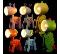 Angoily 6pcs Cartoon Night Light Led Mini Night Lights Lamp for Boys and Girls Bedroom Decorative Animals