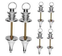 Angoily 6pcs Copper Metal Pendulum for Spiritual Divination Dowsing Answers Balancing Hanging Pendulums with Chain Versatile Energy Pendants for Meditation and Scrying