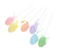 Angoily 6pcs Decorative Easter Egg Branches with Foam Eggs Spring Party Prop for DIY Floral Arrangements Home Decor Vivid Fake Picks for Festive Atmosphere