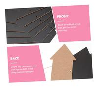 Angoily 6Pcs Double-sided Arrow Signs with Lanyard Erasable Chalkboard Directional Signs for Bank Cafe Restaurant Office Shop and Bakery Reusable Hanging Arrow Signposts for
