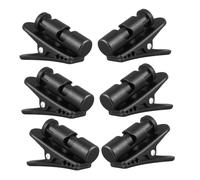 Angoily 6PCS Durable Lapel Mic Clip for Earphone Wire Rotatable Headset Clothing Cable Clip Versatile Clamp for Microphone and Earbud Cable Management