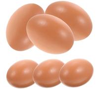 Angoily 6Pcs Foam Egg Mold Realistic Fake Food Eggs for Crafts and Photography Props for Easter Decorations