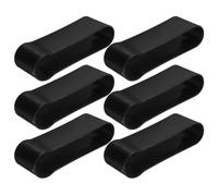 Angoily 6pcs Folding Walking Stick Holder Clips for Seniors and Users with Limited Mobility, Plastic Cane Binding Clips with Simple Installation and Secure Fixing for Everyday Travel