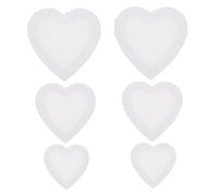 Angoily 6pcs Heart Shaped Painting Frames White Canvas Stretcher Boards for Oil Acrylic Watercolor DIY Art Supplies Suitable for Artists Beginners Home Decor