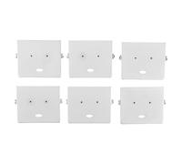 Angoily 6pcs Industrial Slide Plate Steel Heavy Duty Bobbin Cover for Flatbed Sewing Machine Enhanced Support for Plush Use in Garment Factories