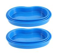 Angoily 6pcs Kidney Shaped Pill Dispenser Tray for Medication Sorting, Plastic Pill Organiser with Impact Resistant Design and Easy to Clean Surface, for Clinic and Setting Use