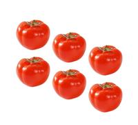 Angoily 6Pcs Lifelike Mini Tomato Models Artificial Vegetables Realistic Simulation Props for Home Décor and Educational Display